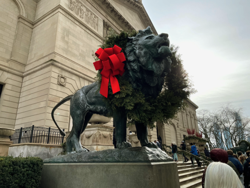 Lion Outside of Art Institute of Chicago